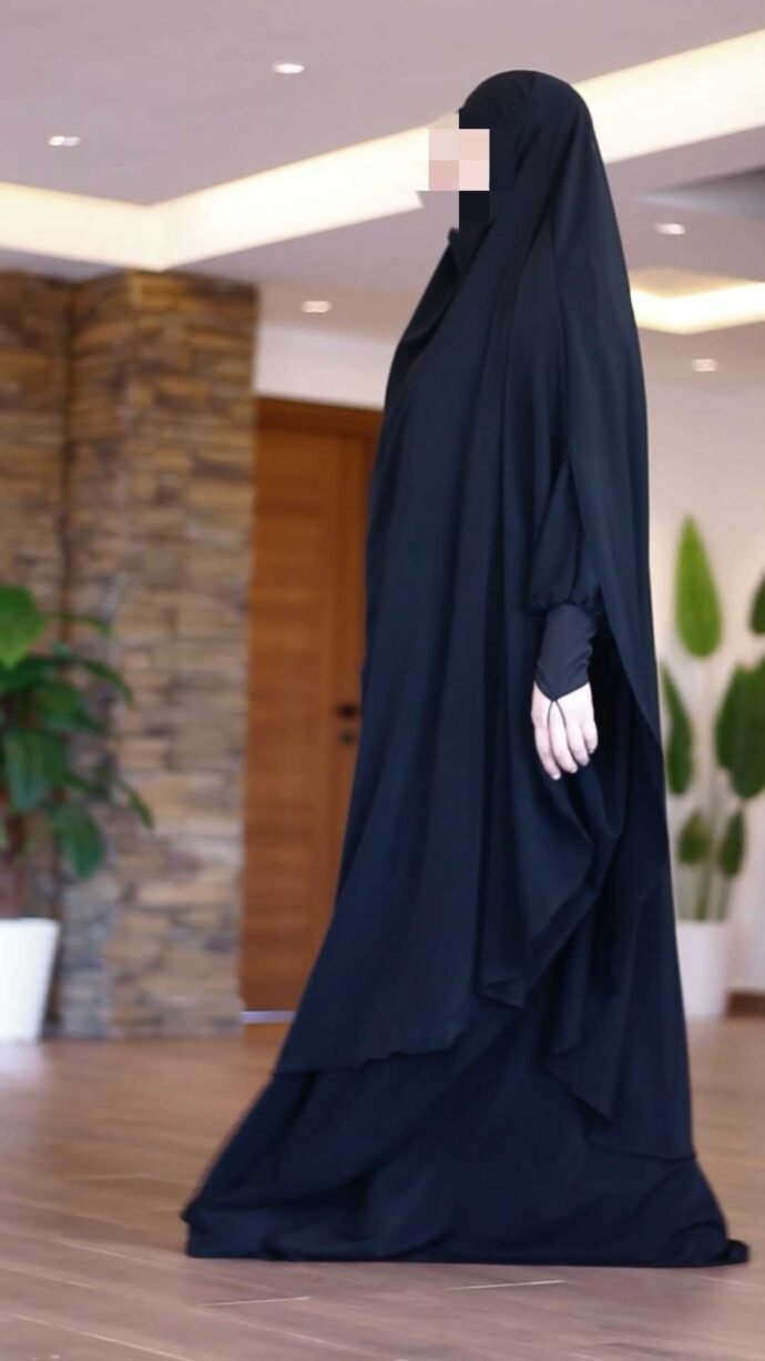 ⁦جلباب قطعتين خفة أناقة وراحة عملية طول اليوم⁩ - الصورة ⁦4⁩
