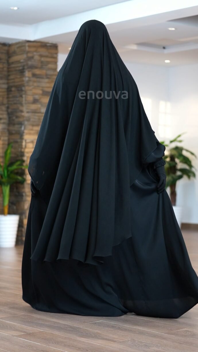 ⁦طقم كامل مكون من نقاب + حجاب + الغشوة بتنسيق راقي⁩ - الصورة ⁦5⁩