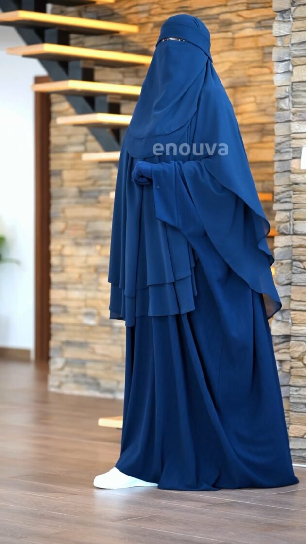 حجاب شرعي 3 قطع مع اسدال ونقاب