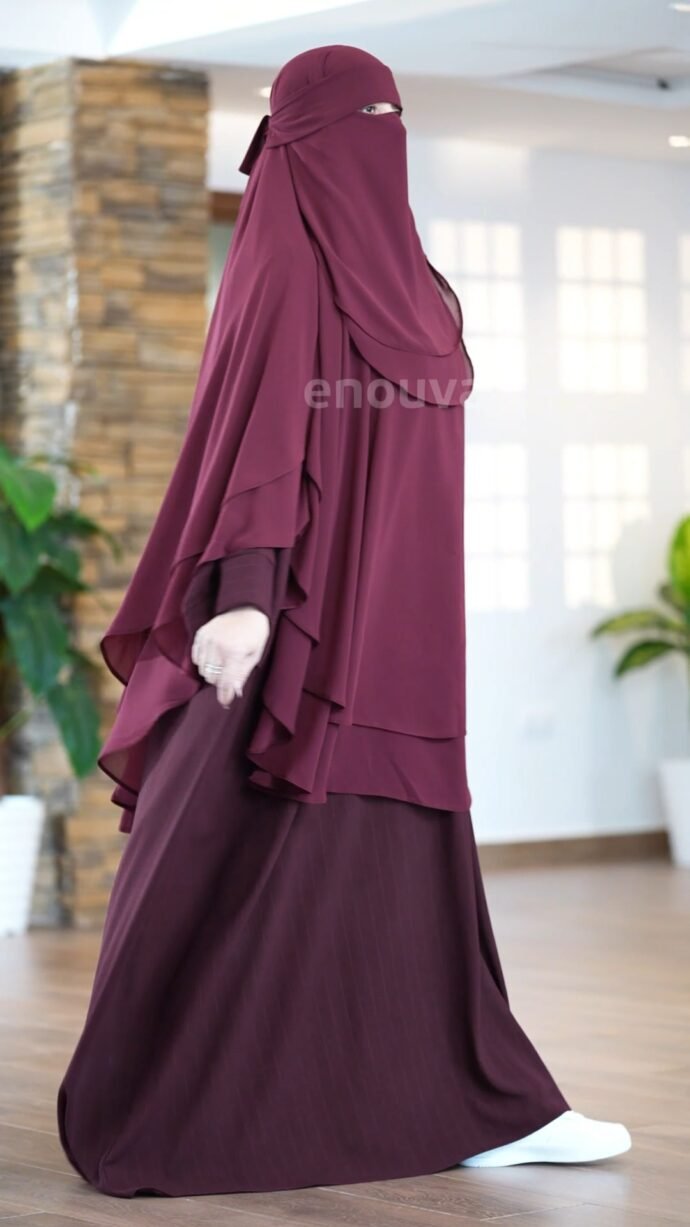 ⁦حجاب شرعي 3 قطع مع اسدال ونقاب⁩ - الصورة ⁦5⁩