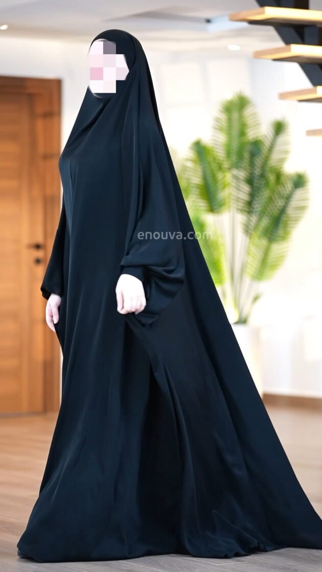 جلباب قطعة واحدة بتفصيل إيفازي بتميز حقيقي